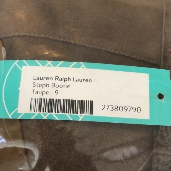Lauren Ralph Lauren Steph Bootie Sherpa Trim Tan NEW 9 US - Picture 8 of 9